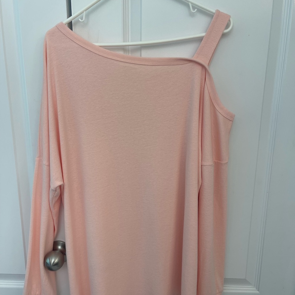 Jinkesi Pink Off The Shoulder / Cold Shoulder Long Sleeve Sweater, Size 2X , NWT - Picture 11 of 13